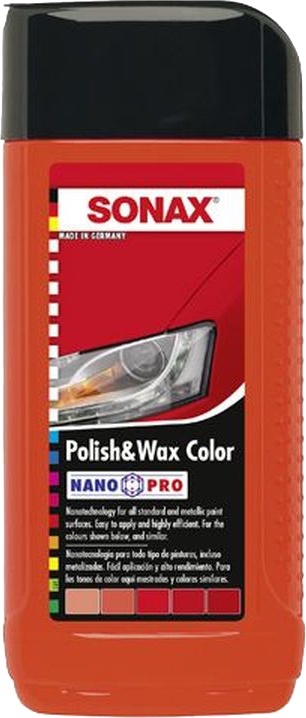 

Цветной полироль для кузова Sonax Polish & Wax Color NanoPro 296441