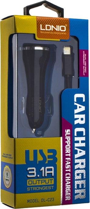 

USB зарядка в авто LDNIO DL-C23 00000050888