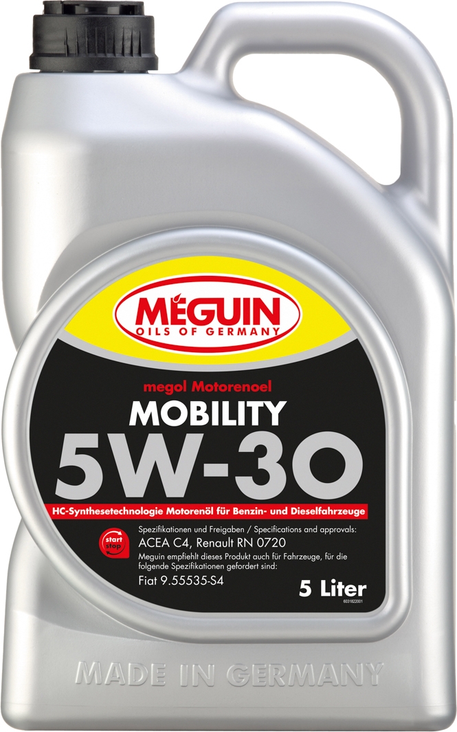 

Моторное масло Meguin Mobility 5W-30 синтетическое 3182