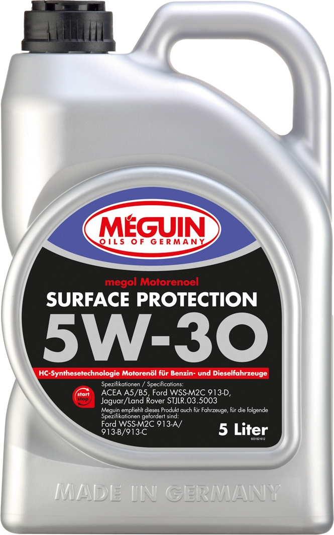 

Моторное масло Meguin Surface Protection 5W-30 синтетическое 3192