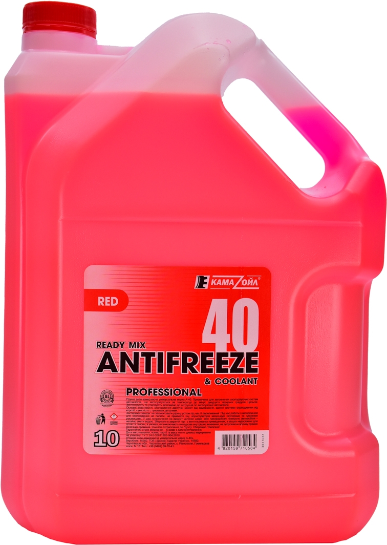 

Готовый антифриз KAMA OIL -40 G12 красный 3013