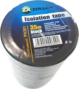 

Изолента Zollex PH301 черный 19 мм x 35 м