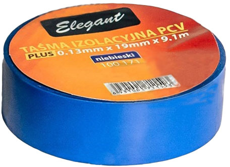 

Изолента Elegant EL100171 синий ПВХ 19 мм х 9,1 м
