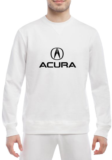 

Свитшот мужской Globuspioner Acura Big Logo спереди класический рукав белый 138086311