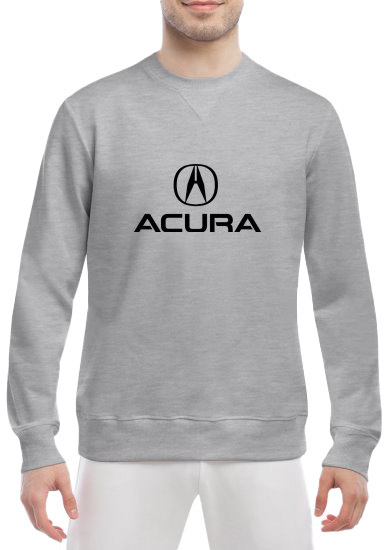 

Свитшот мужской Globuspioner Acura Big Logo спереди класический рукав серый 1380863281