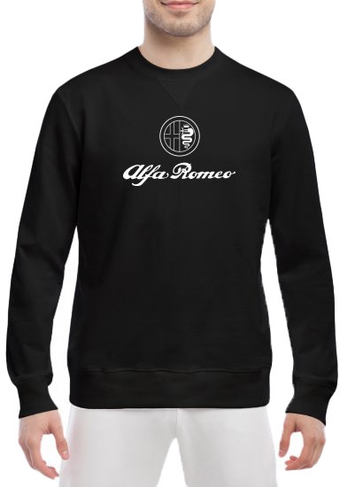 

Свитшот мужской Globuspioner Alfa Romeo Logo спереди класический рукав чёрный 232876325