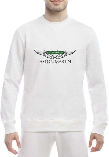 

Свитшот мужской Globuspioner Aston Martin Vector Logo Green спереди класический рукав белый 228556316