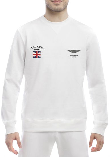 

Свитшот мужской Globuspioner Aston Martin Hackett 1959 спереди класический рукав белый 668986314