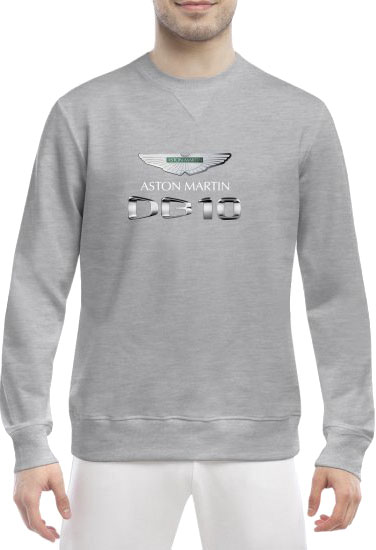 

Свитшот мужской Globuspioner Aston Martin DB10 спереди класический рукав серый 6690463286