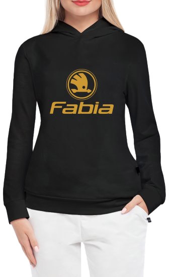 

Кенгурушка женская Globuspioner Skoda Fabia Logo спереди чёрный 239176725