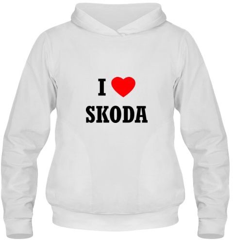 

Кенгурушка мужская утепленная Globuspioner I Love Skoda спереди белый 142925917