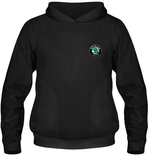 

Кенгурушка мужская утепленная Globuspioner Skoda Auto Mini Logo спереди чёрный 666515927