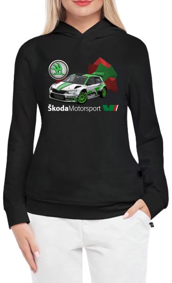 

Кенгурушка женская Globuspioner Skoda Fabia R5 EVO спереди чёрный 753136725