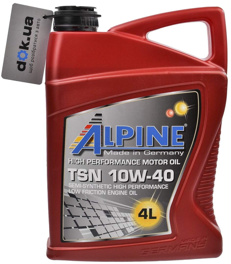 

Моторное масло Alpine TSN 10W-40 полусинтетическое 100139