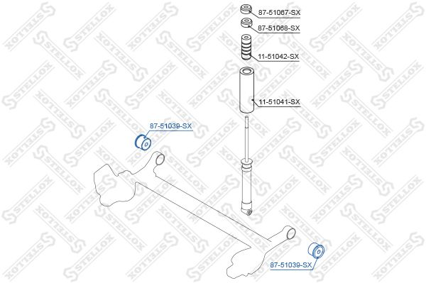 

Stellox 8751039SX Сайлентблок рычага