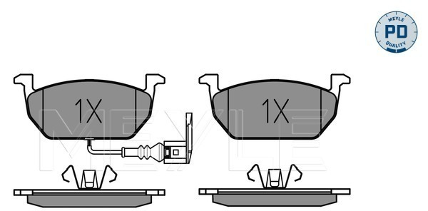 

Meyle 0252203517PD Тормозные колодки