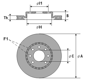 

Rotinger RT0207 Тормозной диск