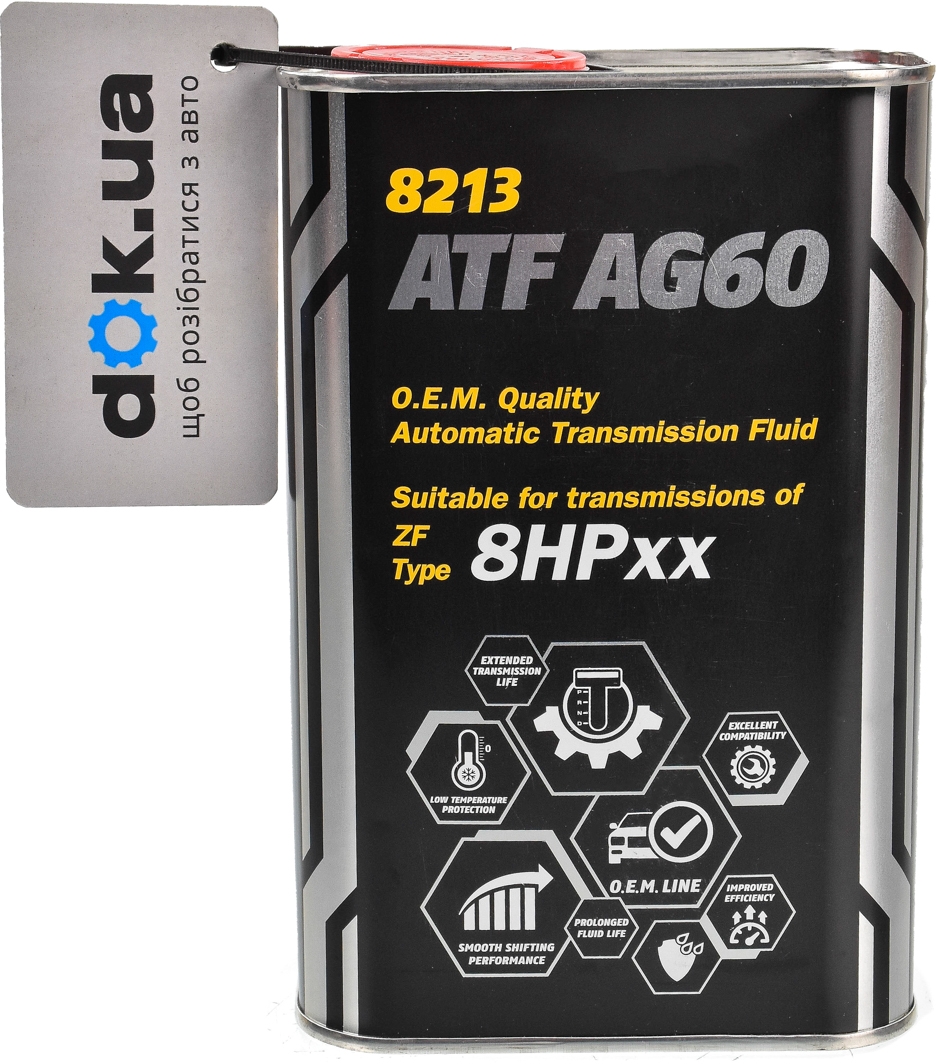 

Трансмиссионное масло Mannol ATF AG60 (Metal) синтетическое MN8213-1ME