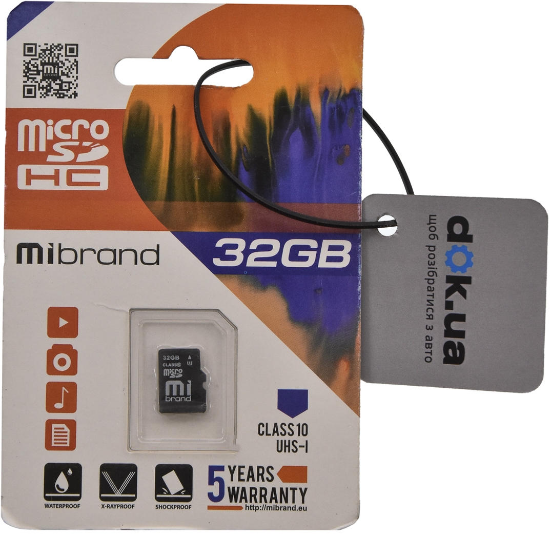 

Карта памяти Mibrand microSDHC 32 ГБ MICDHU332GB