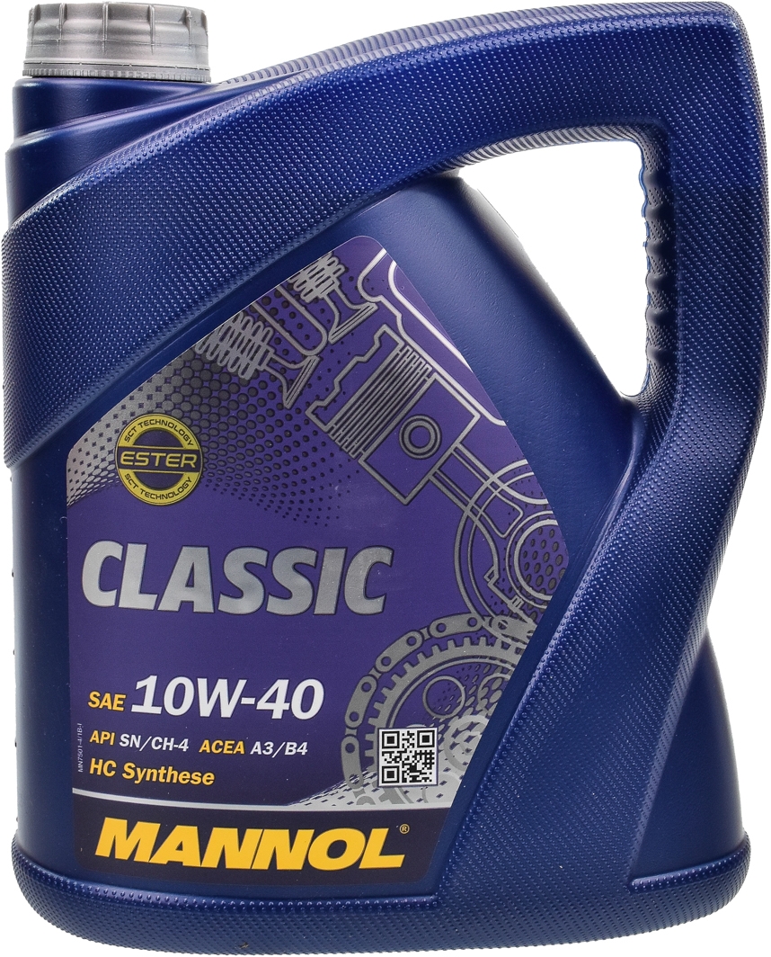 

Моторное масло Mannol Classic 10W-40 полусинтетическое MN7501-4