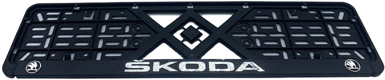 

Рамка номерного знака Alca 97896 черный Skoda