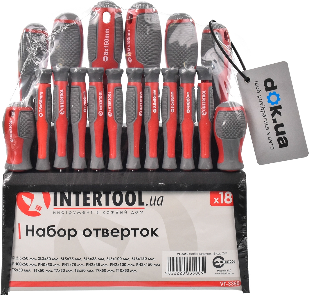 

Набор отверток Intertool VT3350 18 шт.