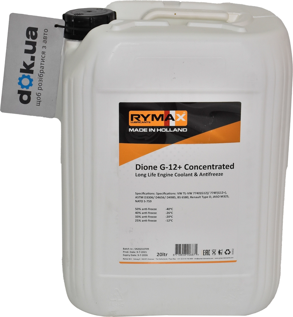 

Концентрат антифриза Rymax Dione G12+ розовый 906871