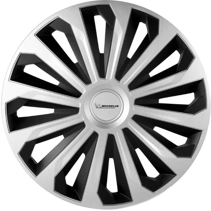 

Комплект колпаков на колеса Michelin Cosmo цвет серебристый + черный 32682