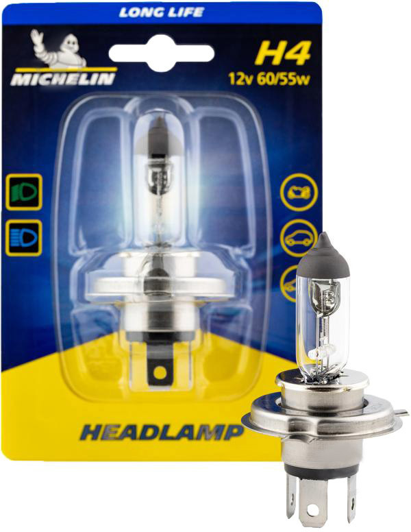 

Автолампы Michelin W32248 Long Life H4 P43t 60 W 55 W прозрачный