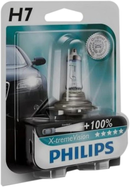 

Автолампа Philips 12972XSVB1 X-tremeVision H7 PX26d 55 W прозрачная