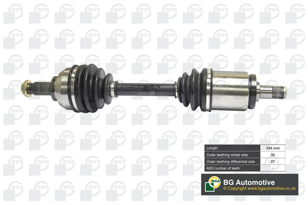 

BGA ds0916l Полуось