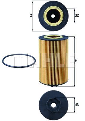 

Mahle ox1140d Масляный фильтр