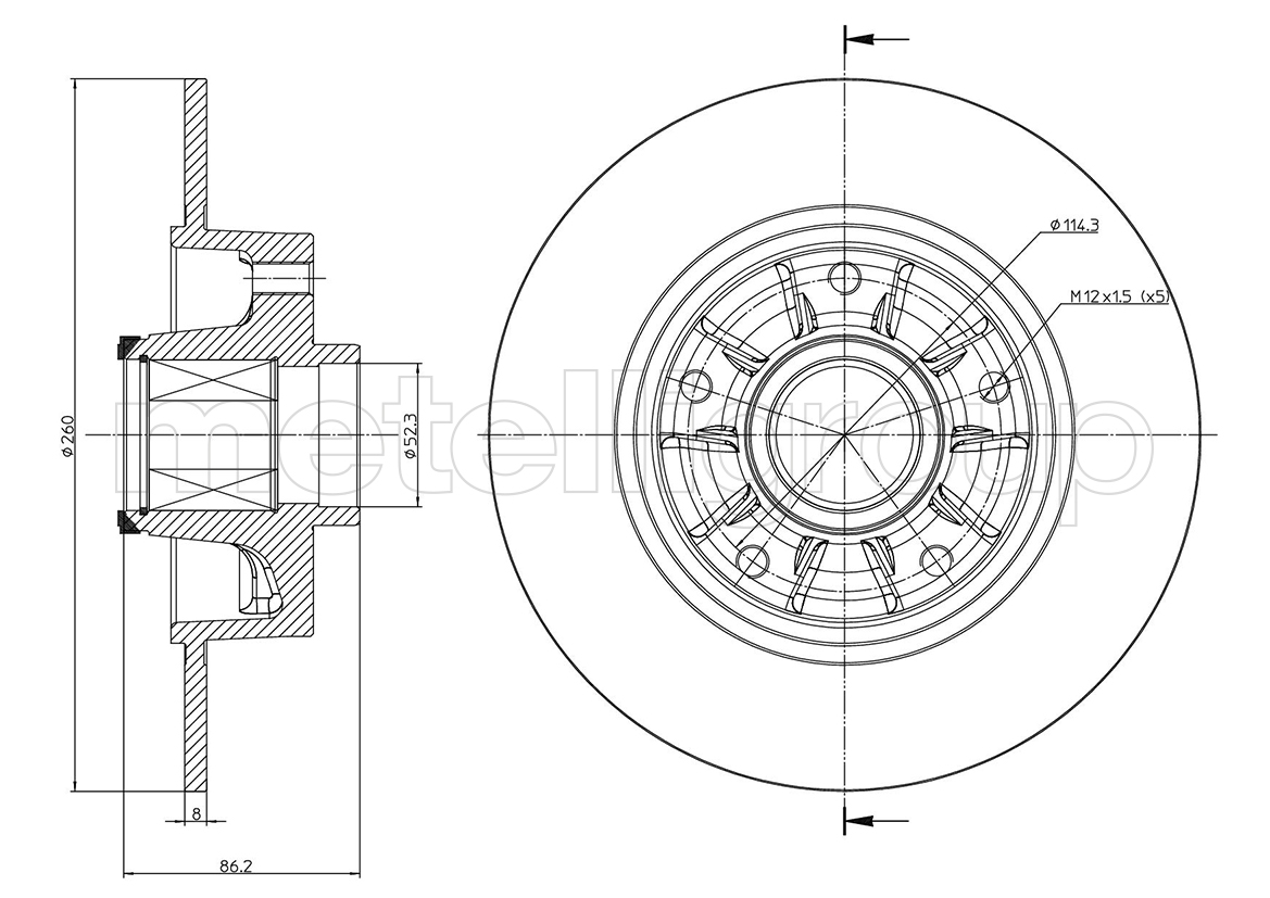 

Metelli 231241 Тормозной диск