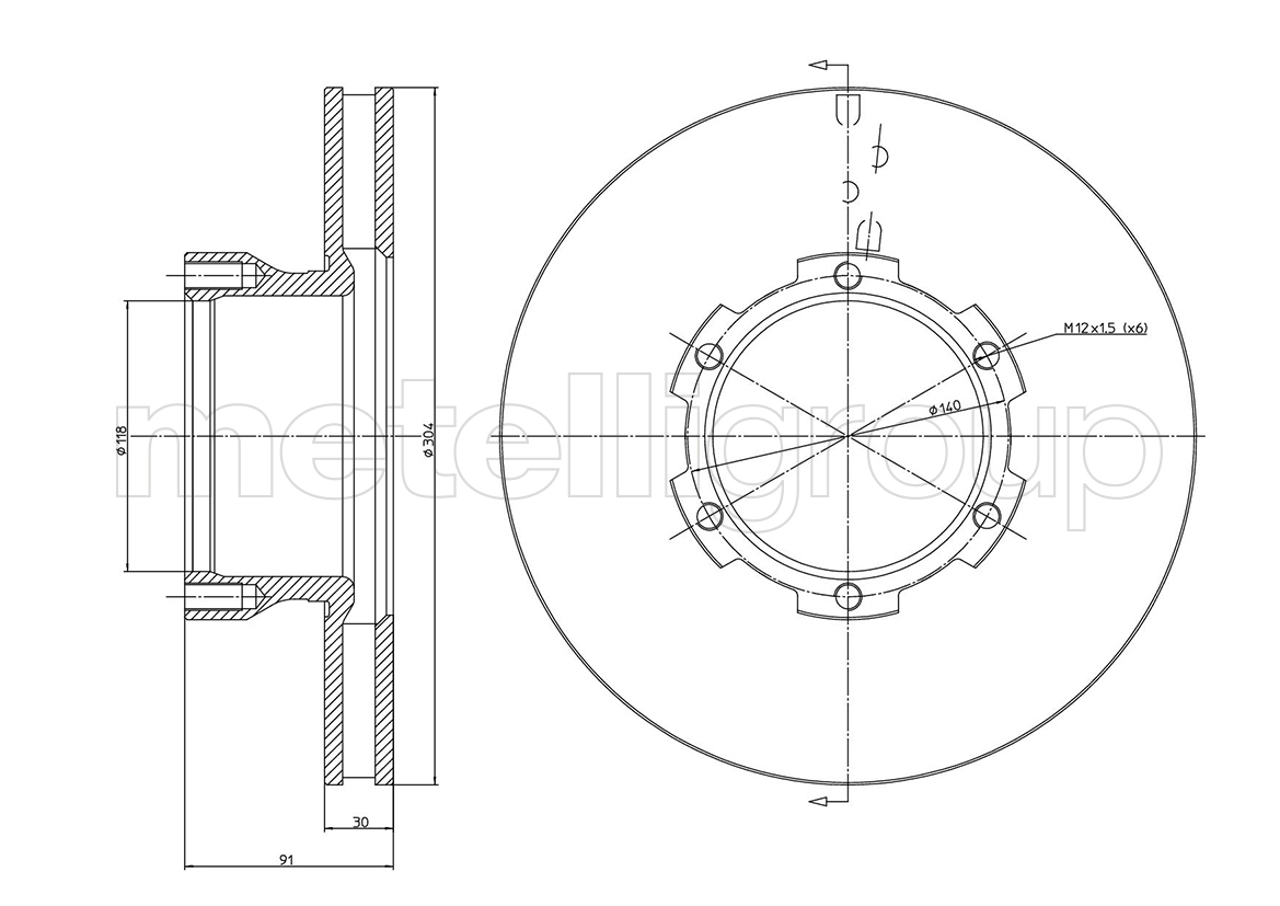 

Metelli 231715 Тормозной диск