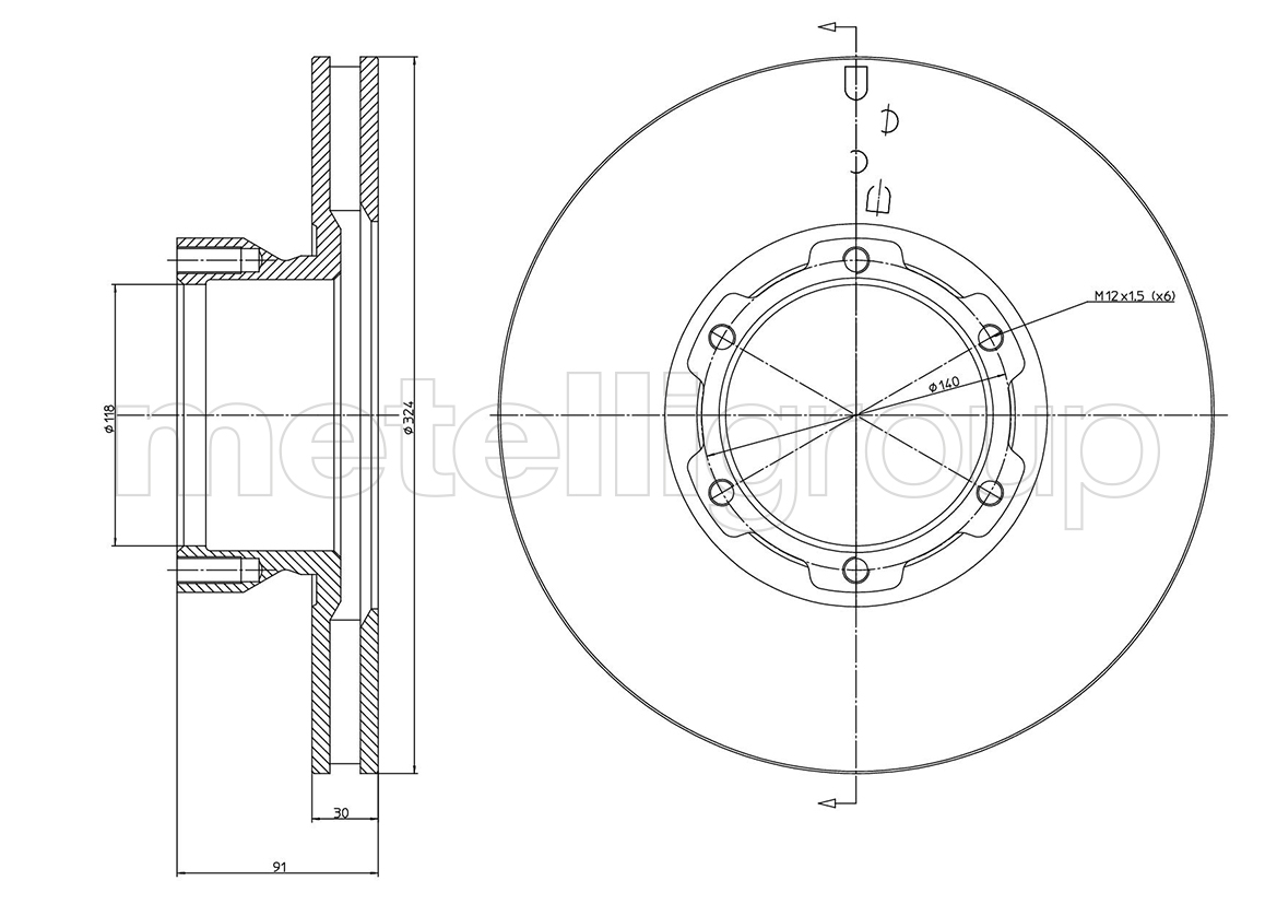 

Metelli 231714 Тормозной диск