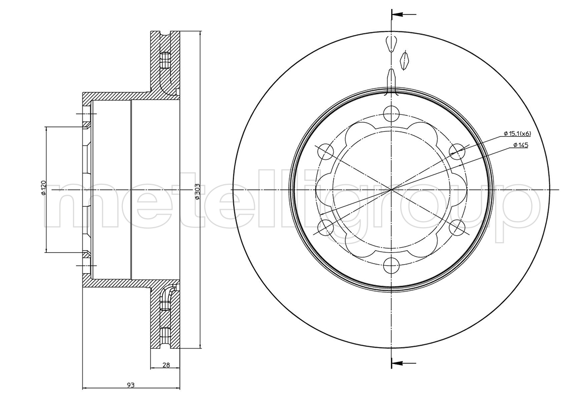 

Metelli 230880 Тормозной диск