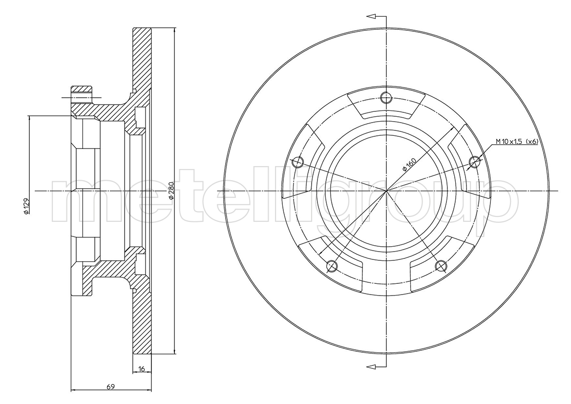 

Metelli 231547 Тормозной диск