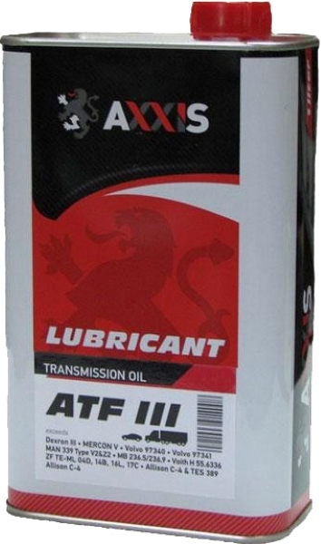

Трансмиссионное масло Axxis ATF III 16871925