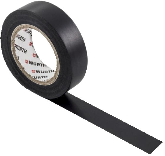 

Изолента Würth 1985101 черная ПВХ 15 мм х 10 м