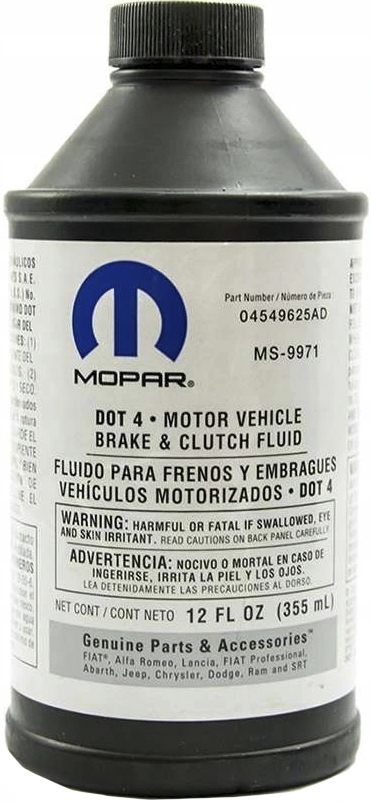 

Тормозная жидкость Mopar Parts DOT 4 04549625ae