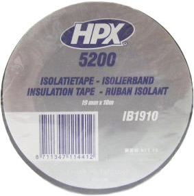 

Изолента HPX IB1910 черная ПВХ 19 мм x 10 м