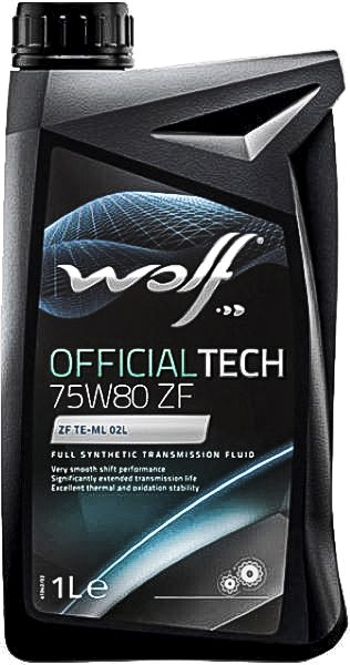 

Трансмиссионное масло Wolf Officialtech ZF 75W-80 синтетическое 8325601