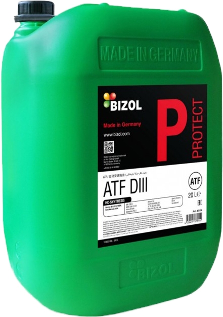

Трансмиссионное масло Bizol Protect ATF DIII минеральное b87112