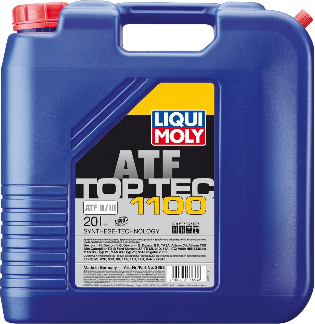 

Трансмиссионное масло Liqui Moly TOP TEC ATF 1100 синтетическое 3653
