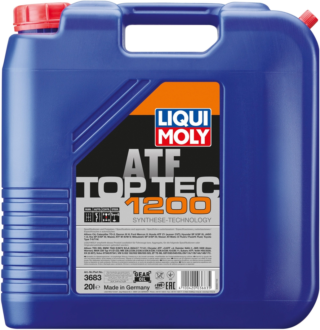 

Трансмиссионное масло Liqui Moly TOP TEC ATF 1200 синтетическое 3683