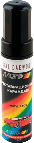 

Реставрационный карандаш Motip металлик 83L D Чёрный для Daewoo