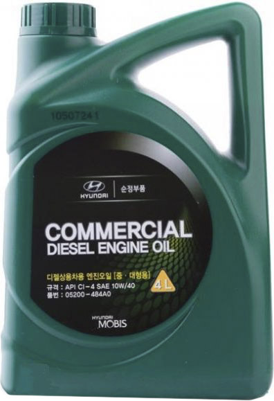 

Моторное масло Hyundai Commercial Diesel 10W-40 полусинтетическое 05200484a0