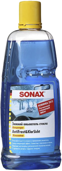 

Концентрат омывателя Sonax AntiFrost&KlarSicht зимний -60 °С 332300