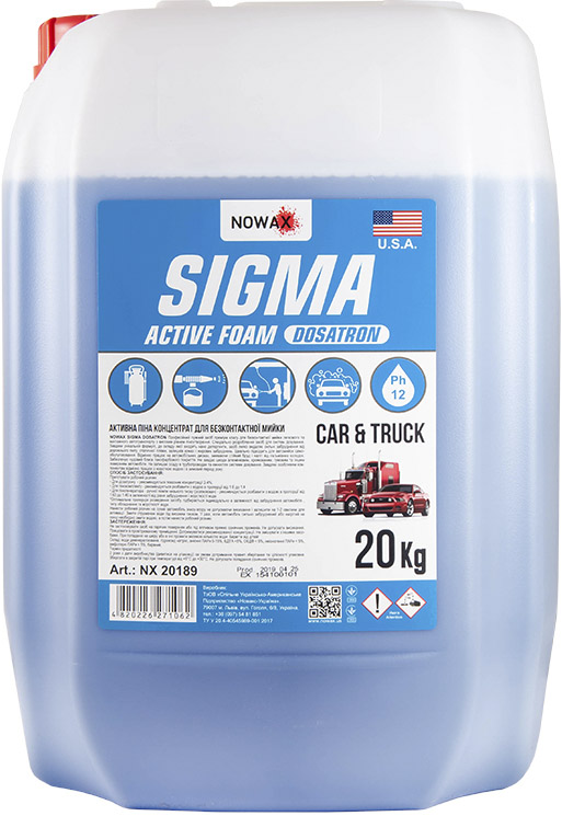 

Концентрат автошампуня Nowax Sigma Active Foam Dosatron nx20189