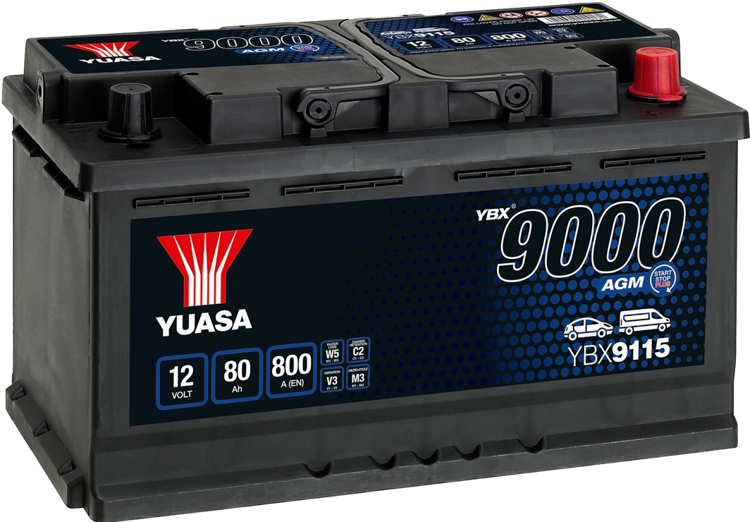 

Аккумулятор Yuasa 6 CT-80-R AGM Start Stop YBX9115